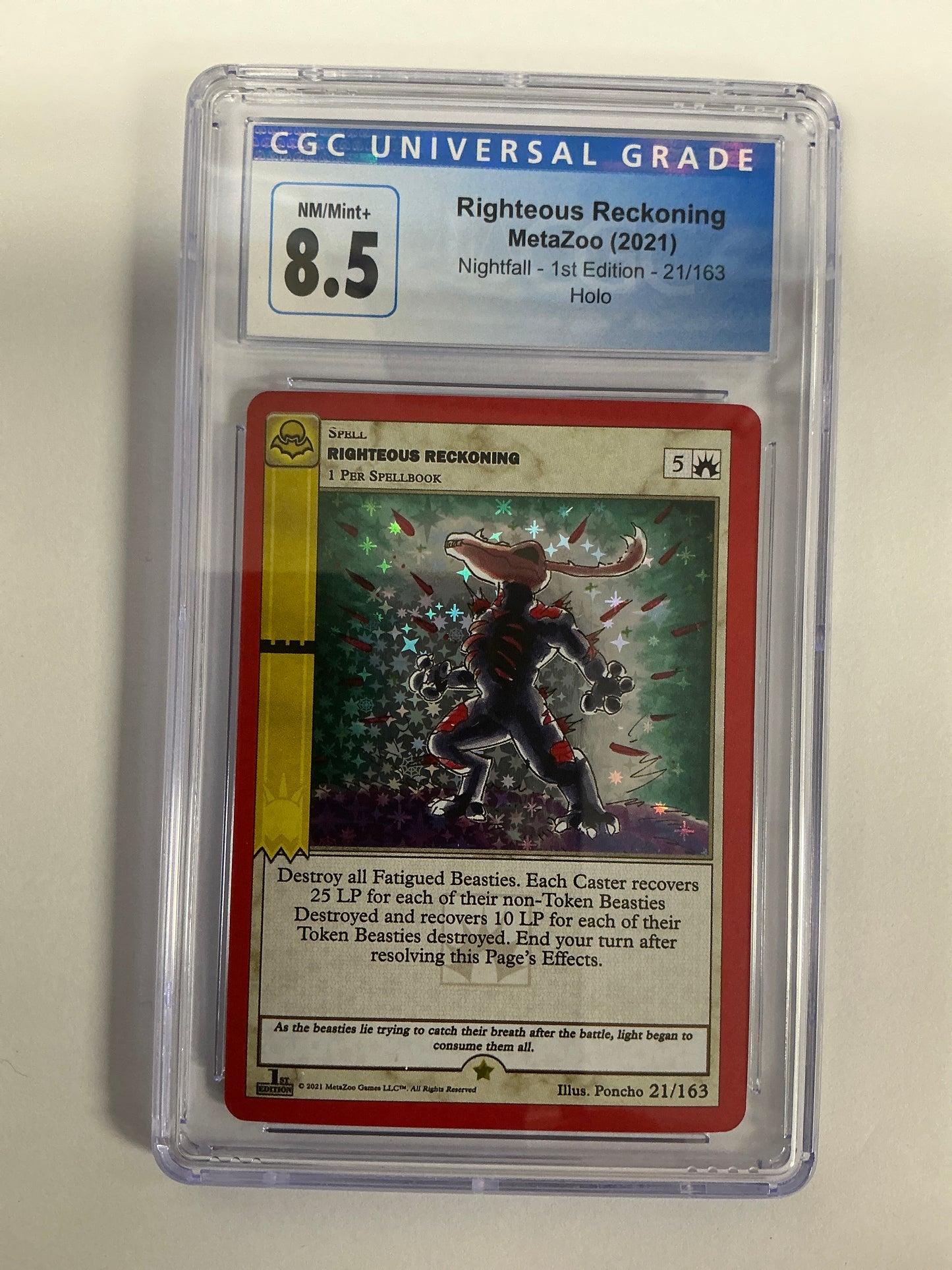 Righteous Reckoning 21/163 MetaZoo Card