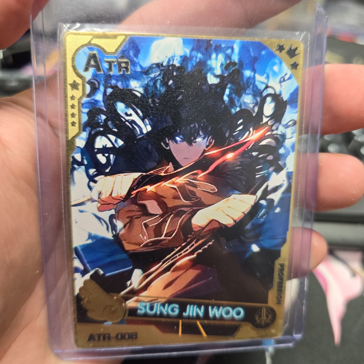 Solo Leveling Gold Metal Card V2