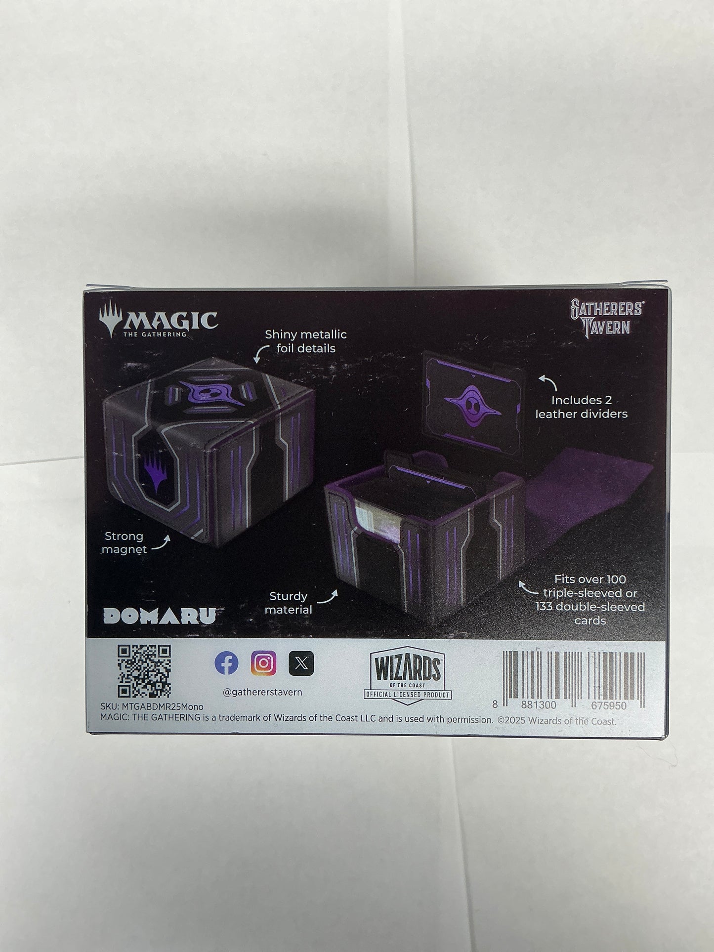 Mtg monoists domaru deck box edge of eternities