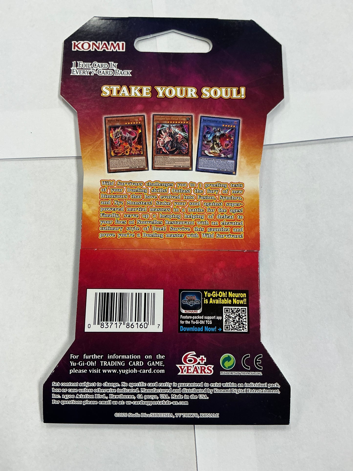 Wild Survivors 1st edition Yu-Gi-Oh card pack