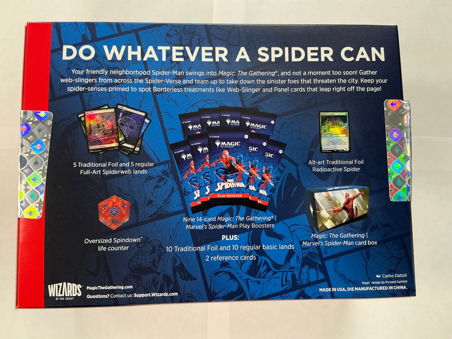 Spider-Man play booster bundle, Magic the Gathering.
