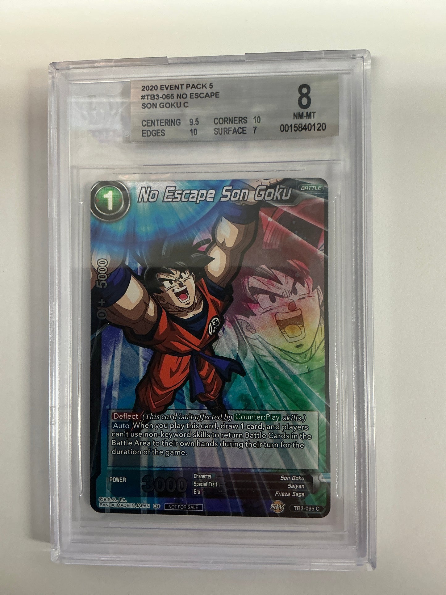 No Escape Son Goku TB3-065 Dragon Ball Super Card