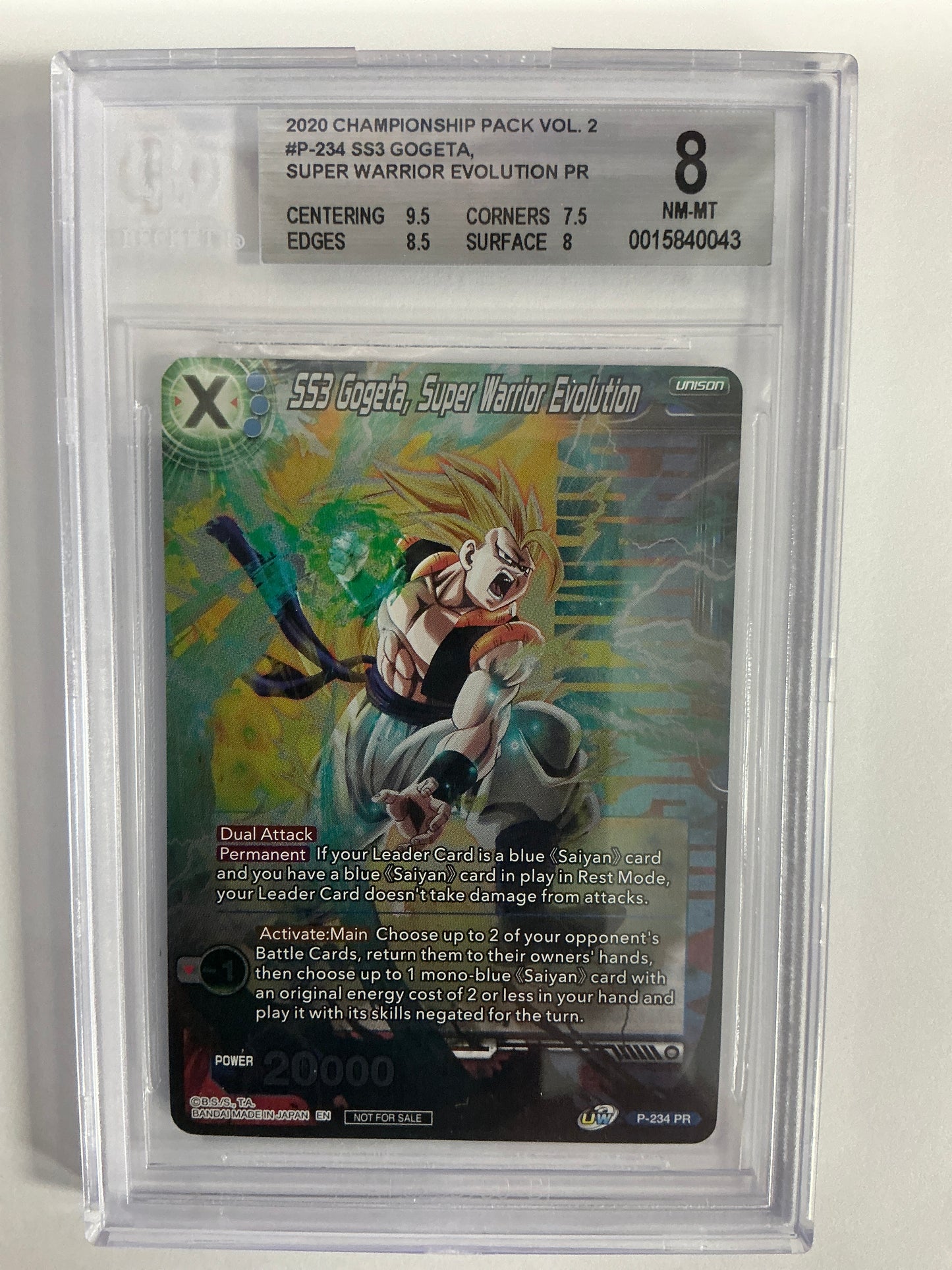 SS3 Gogeta, Super Warrior Evolution P-234 Dragon Ball Super Card