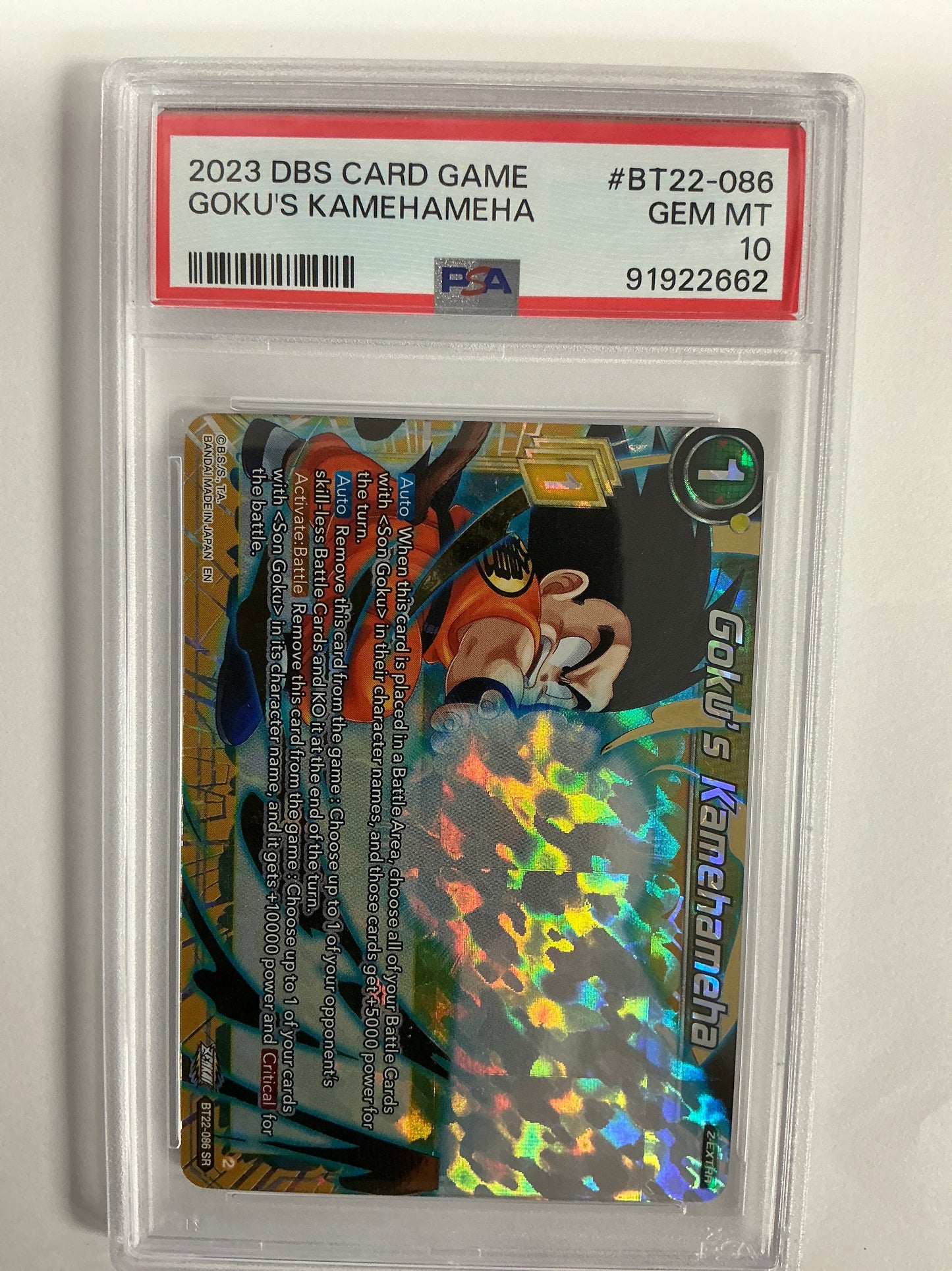 Goku’s Kamehameha BT22-086 Dragon Ball Super Card
