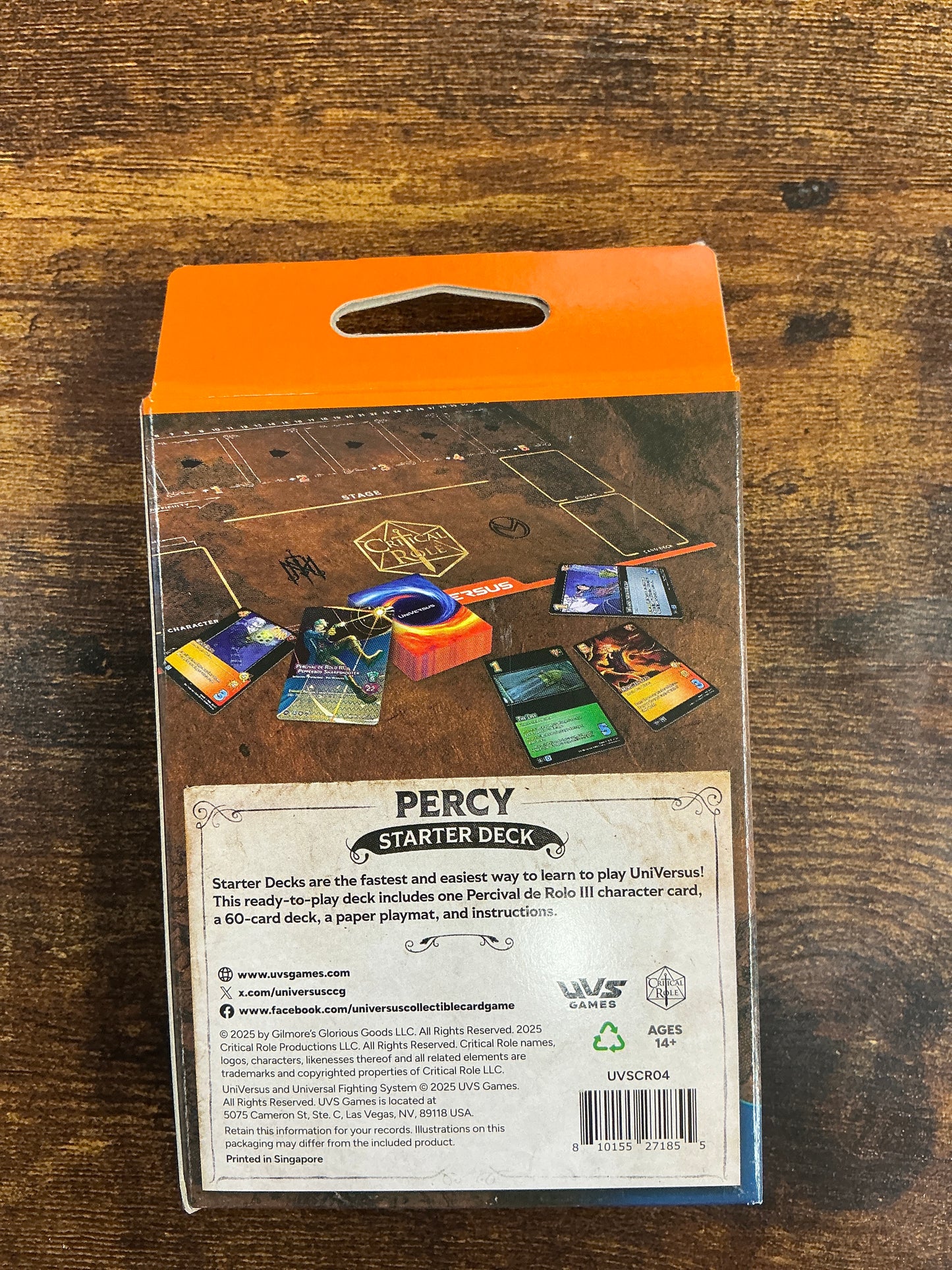 Critical Role Percy starter deck
