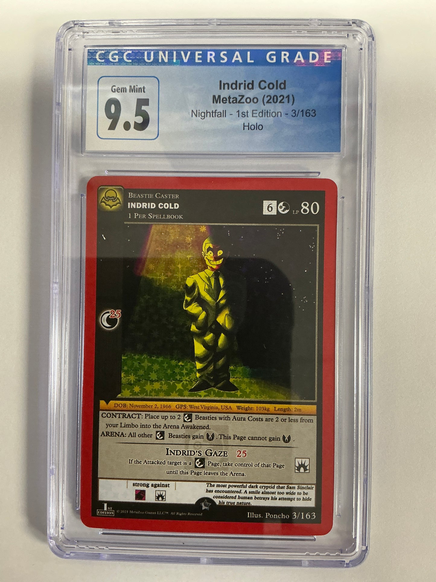 Indrid Cold 3/165 MetaZoo Card