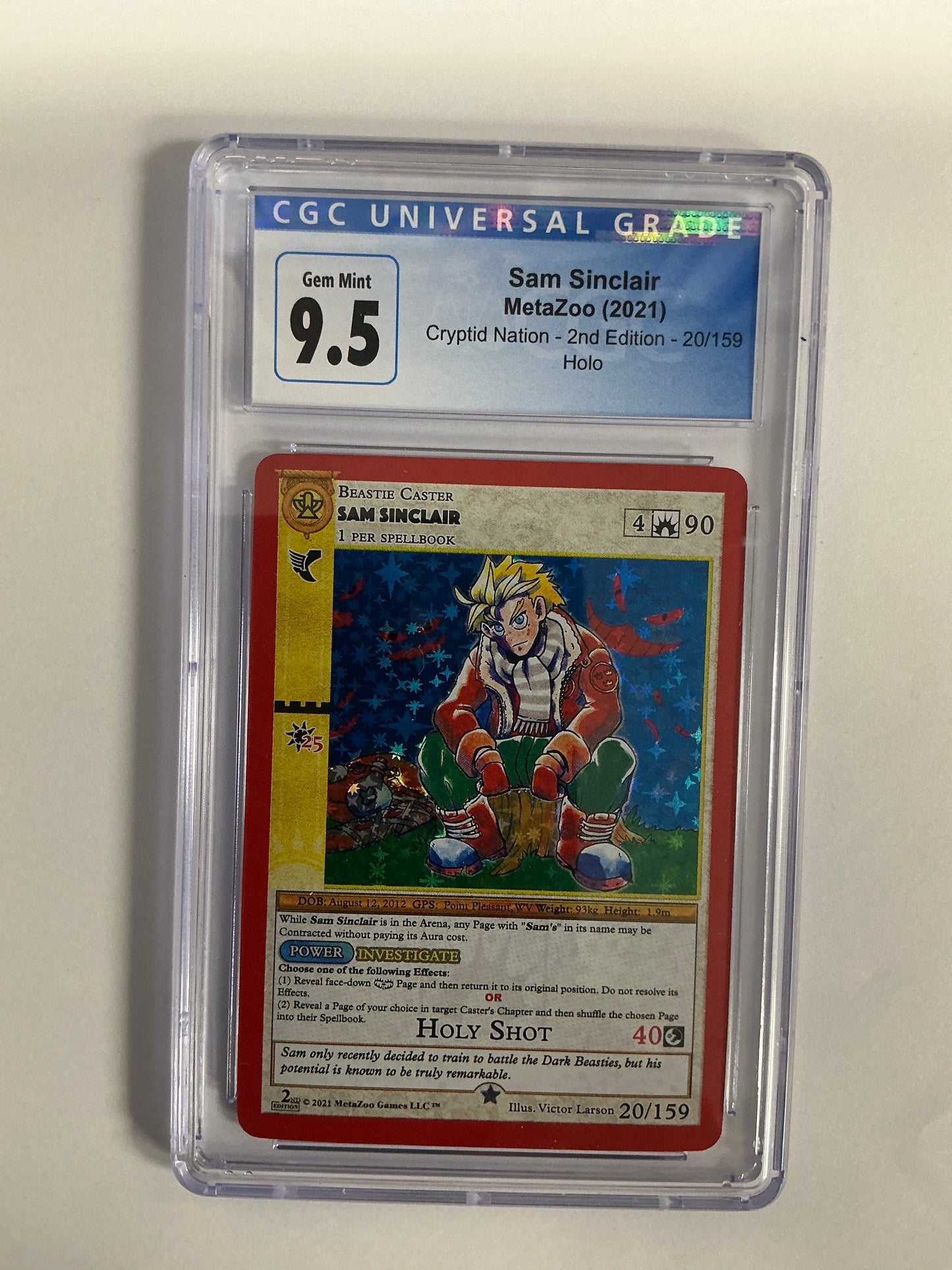 Sam Sinclair 20/159 MetaZoo Card