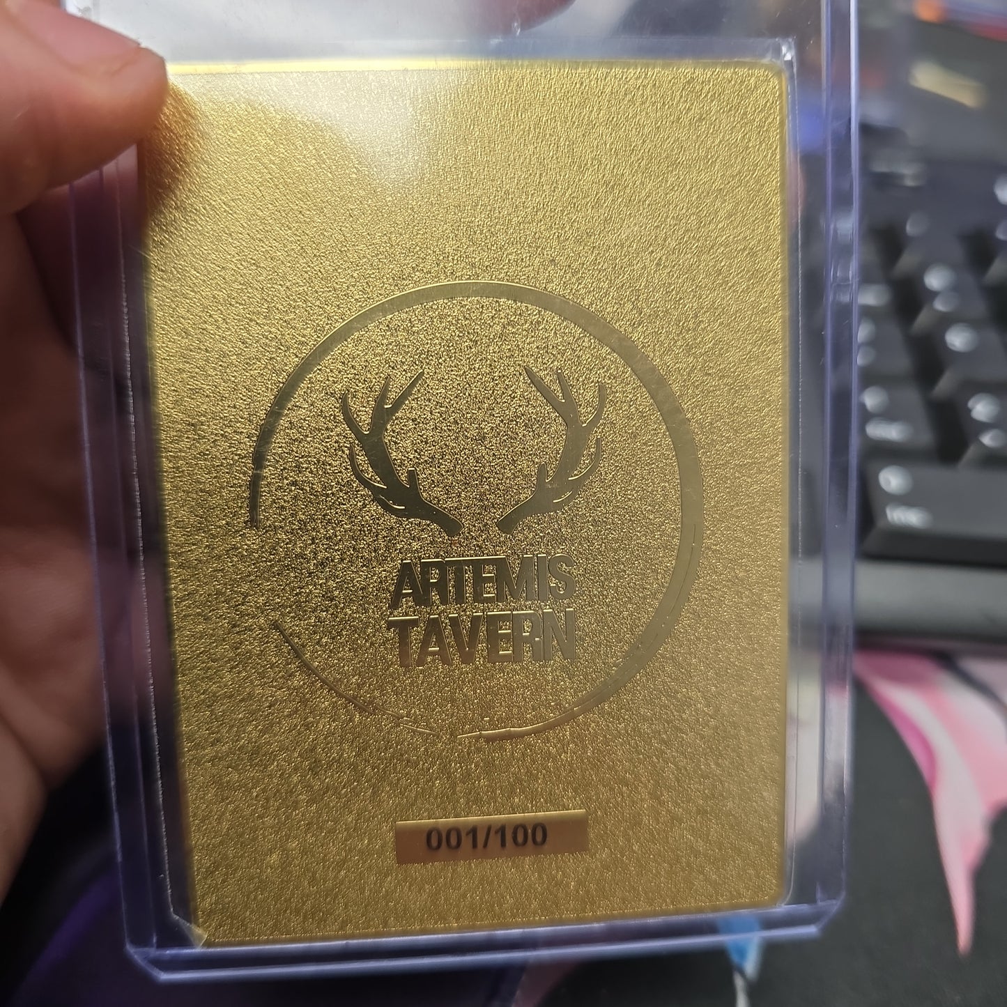 Solo Leveling Gold Metal Card