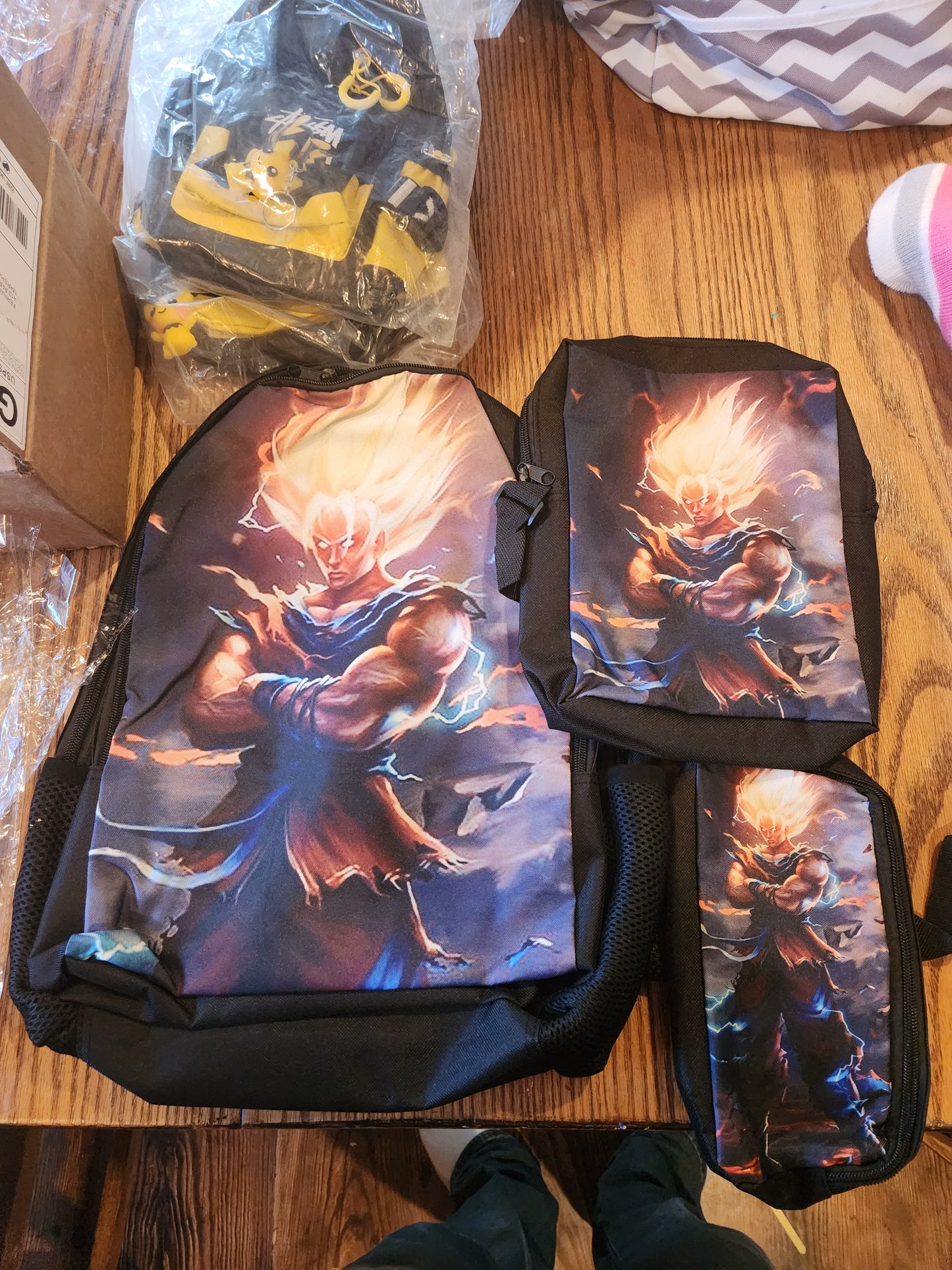 Goku 3 piece backpack