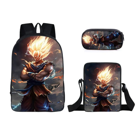 Goku 3 piece backpack